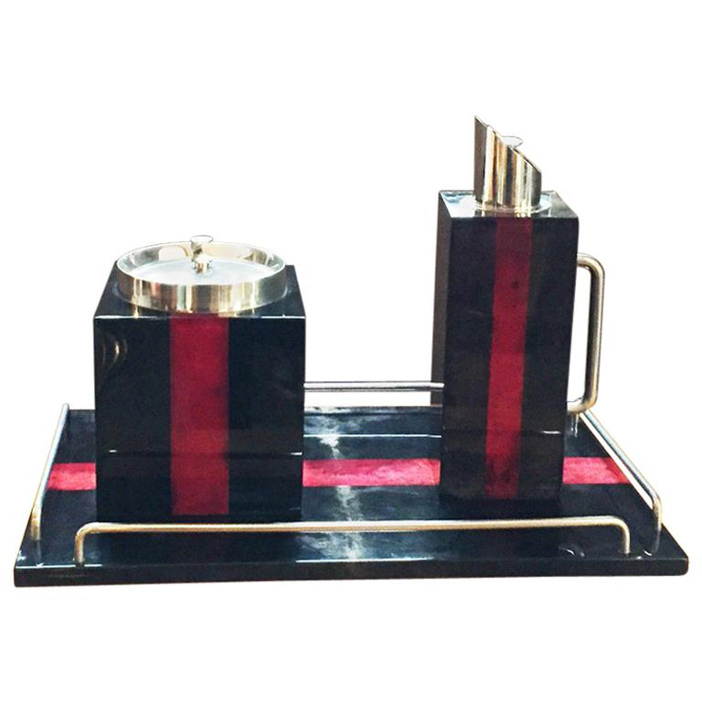  Aldo Tura Cocktail Set Italia 1960 -  Aldo Tura Cocktail Set Italy 1960