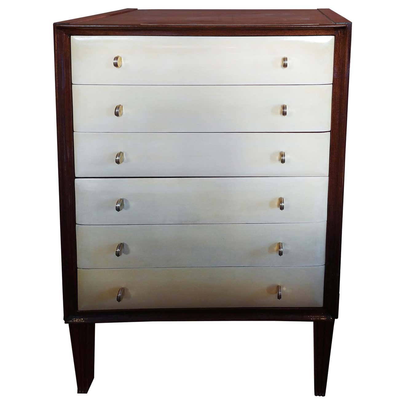Italian Chest of Drawers in Wood, 1940s